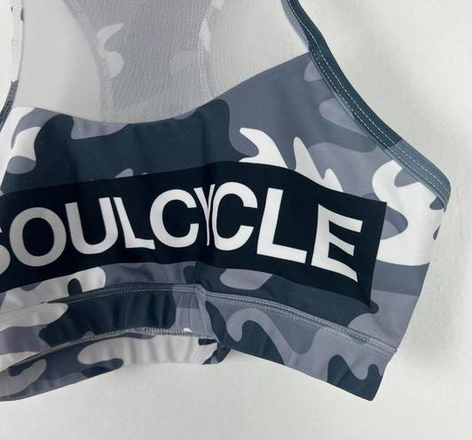 SoulCycle  Camo Sports Bra Gray Size Small S EUC L2764