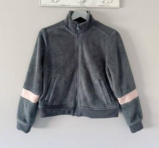 Free People Movement  Gray & Pink Fleece Jacket