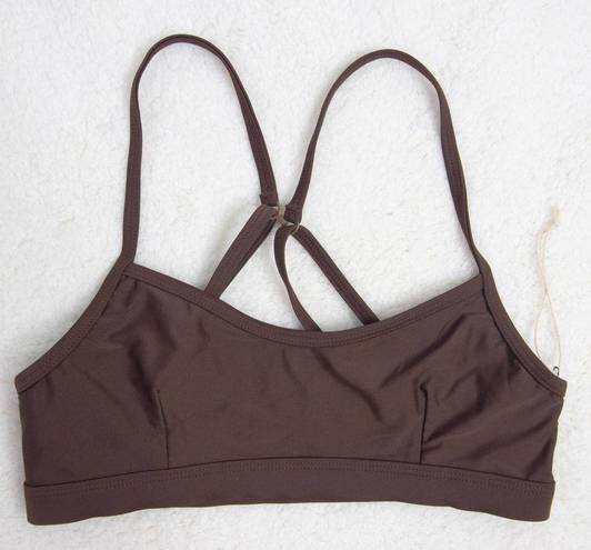 Free People Movement NEW Abysse x  Schaffer sports bra dark brown,L