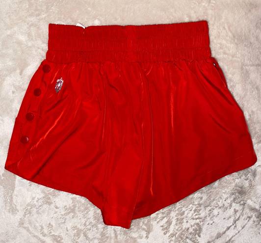 Free People Movement Red Athletic Shorts