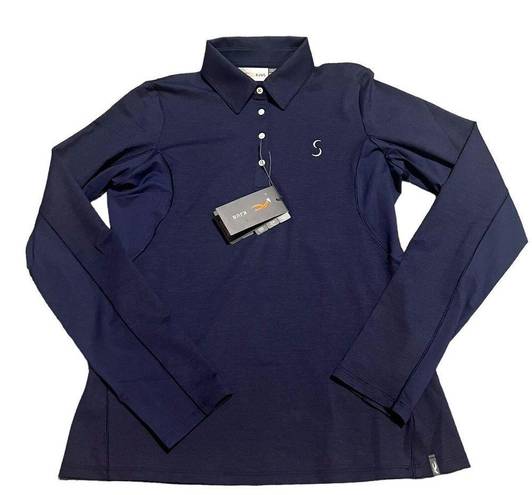 Polo Kjus Golf Elena Cooling  Long Sleeve Women's Size XS /EU 34 Atlanta Blue NEW