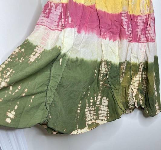 Tracy Evans  Limited Long Tie Dye Skirt Size Large Fold Over Waist Boho Hippie