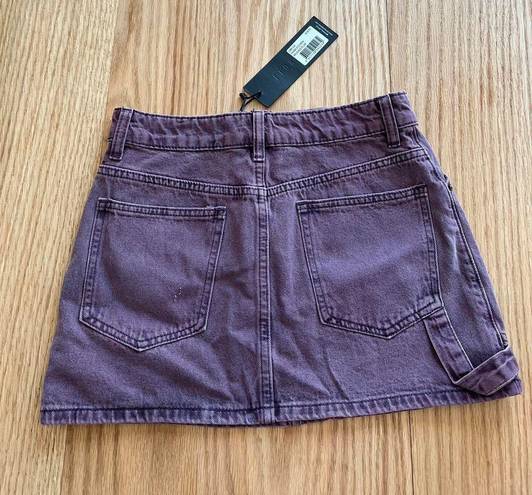 LIONESS Purple Denim Skirt