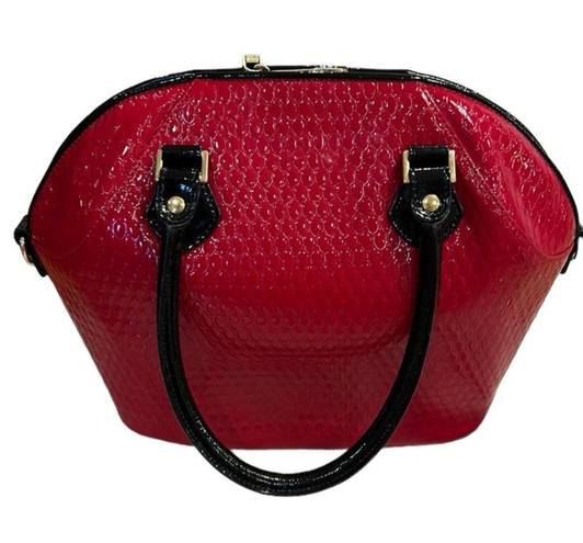 Aura Red Patent Leather Bag