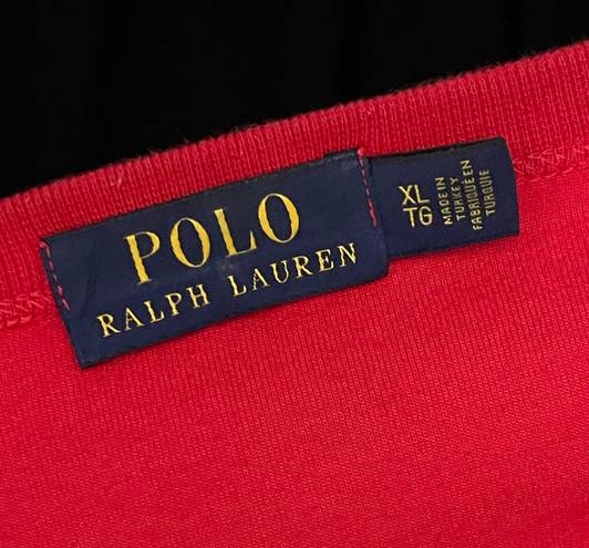 Polo Ralph Lauren Red and Paint Splatter Sweatshirt Size XL