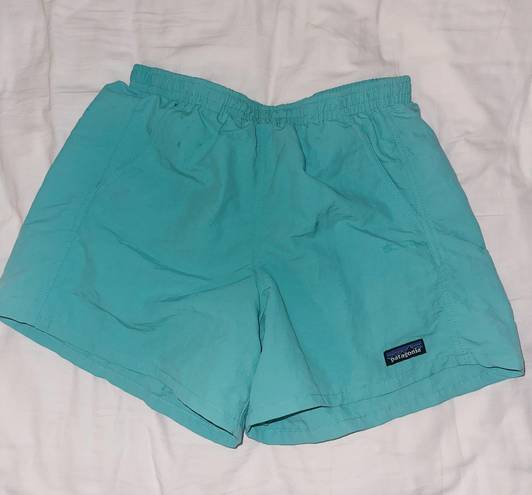 Patagonia Turquoise Baggies Shorts