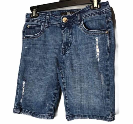 Bermuda South Pole Distressed  Denim Jean Shorts size 7