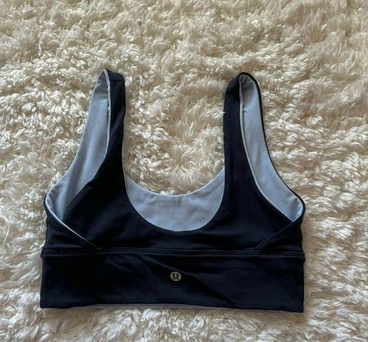 Lululemon True Navy/ Blue Linen Align Reversible Bra *Light Support, A/B Cup 