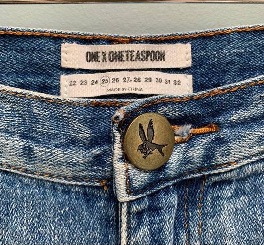 One Teaspoon  Awesome Baggies Destroyed Jeans in Blue 25