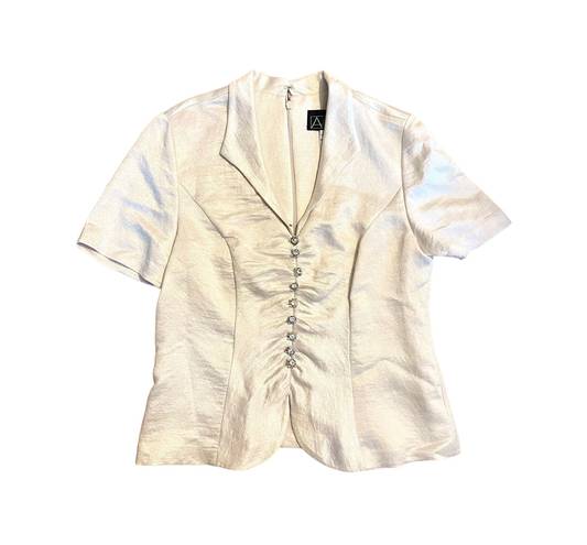 Alex Evenings Vintage Metallic Blouse