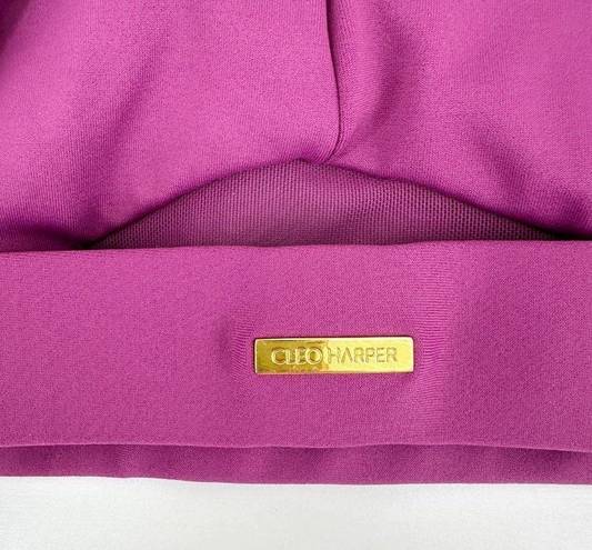 Harper Cleo  Womens Small Sports Bra Glow Bralet Violet Purple Padded Mesh