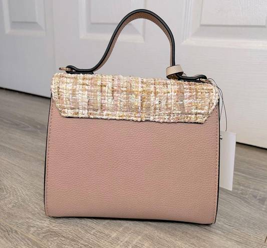 Dune London  Pink & Beige & Tweed Color Block Handbag Crossbody Satchel