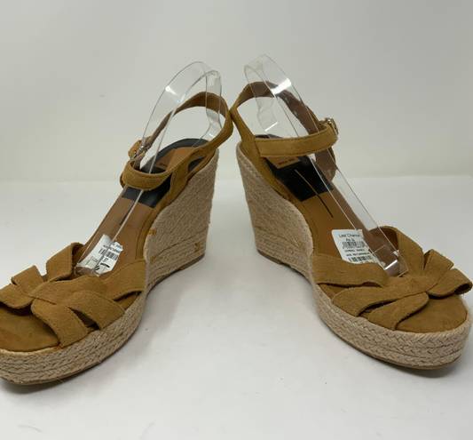 DV by Dolce Vit Dolce Vita Genuine Suede Leather Open Toe Jute Woven Wedges High Heels Shoes 11