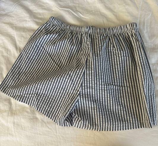 Striped Boxer Shorts White Size M