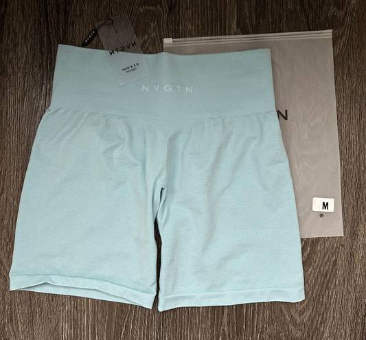 NVGTN Pro Seamless Shorts- Pastel Blue