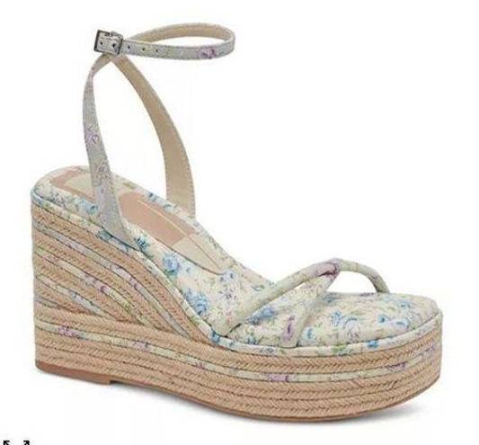 Dolce Vita Elvia Ankle Strap Espadrille Platform Wedge Sandals Size 9