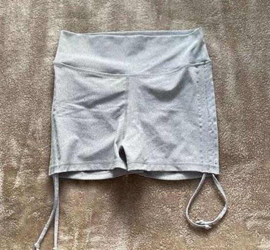 Zyia  Active Women’s Grey Scrunch Tie Shorts