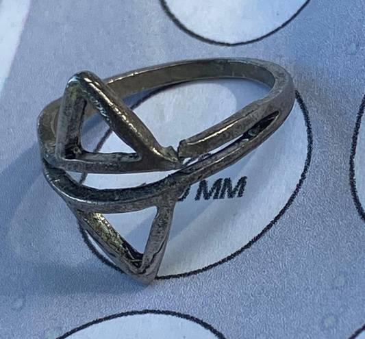 Vintage Size 9.5 Silver Tone Metal Ring