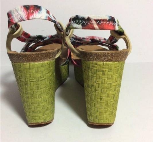 Krass&co Right Bank Shoe . Floral Fabric Espadrille Sz 8