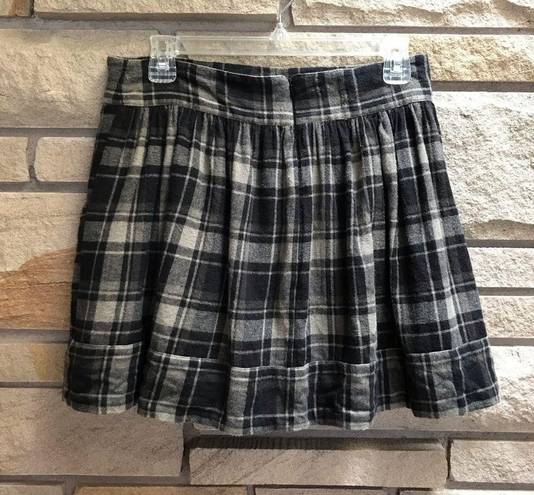 Harper Leon &  Schoolgirl Plaid Flannel Skirt Black Green Grunge 90s Goth small