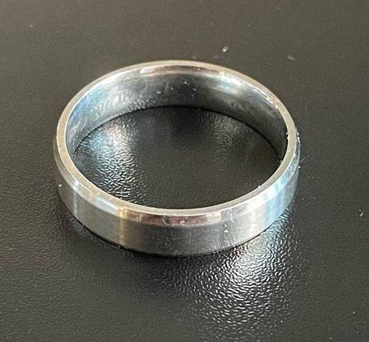 Edge Pre-owned silver carbide  ring size 12