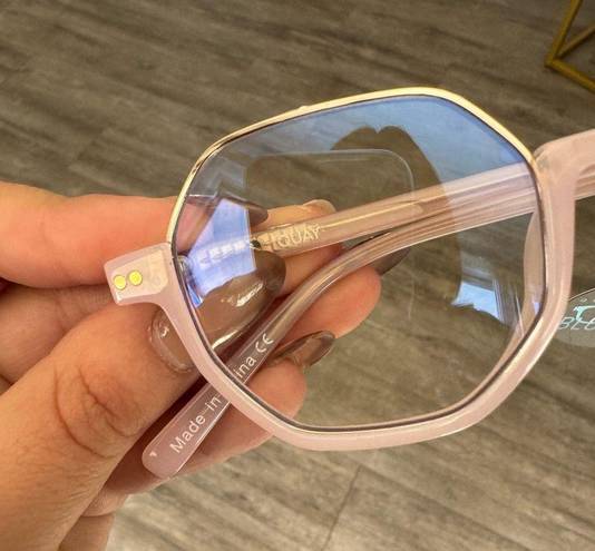 Quay Australia SALE🔥QUAY circle back light pink blue light glasses 🌸