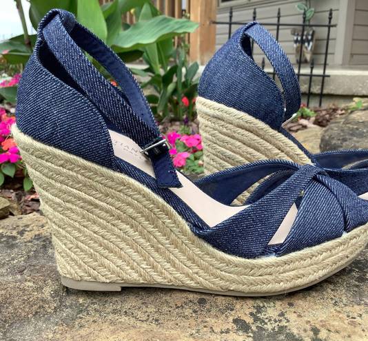 Christian Sirianio Christian Siriano for Payless Denim Platform Sandals - Size 5.5