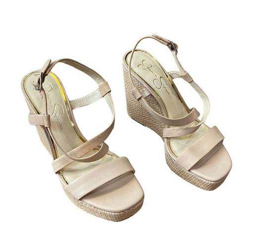 Jessica Simpson  Salona Strappy Wedge Sandals Sz 9 NWOT