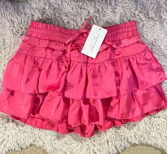 American Threads Pink Mini Ruffle Skort