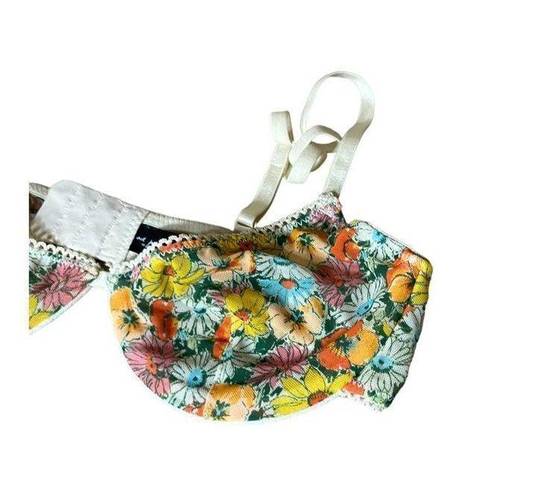 Out From Under  Floral Print Bra Size 32B