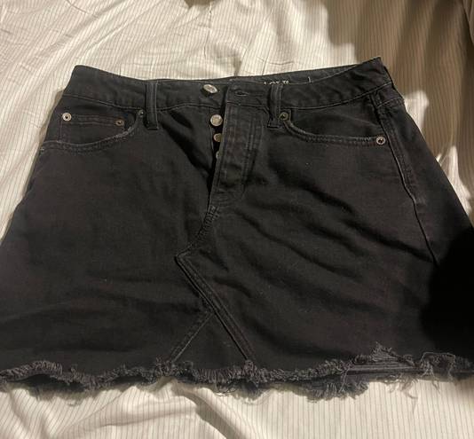 American Eagle Outfitters Black Jean Skirt