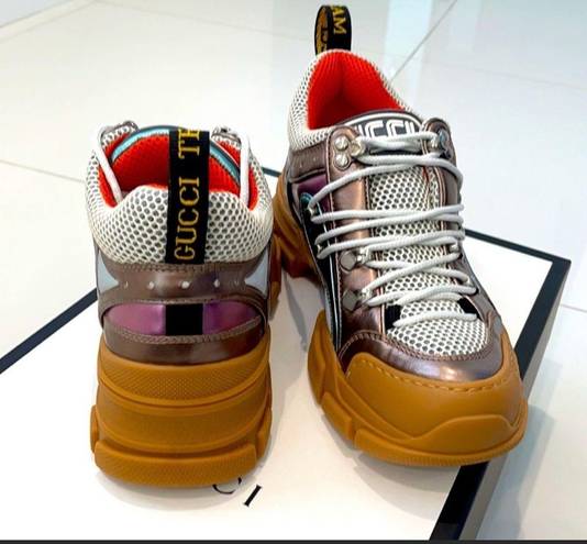 Gucci  Flashtrek Metallic Sneakers