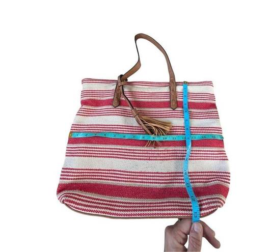 Bueno  handbag red striped shoulder bag