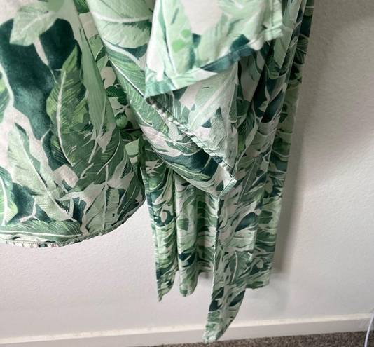 Christy Dawn  RARE Banana Leaf Tropical Palm Leaves Printed Sleeveelss Dress S