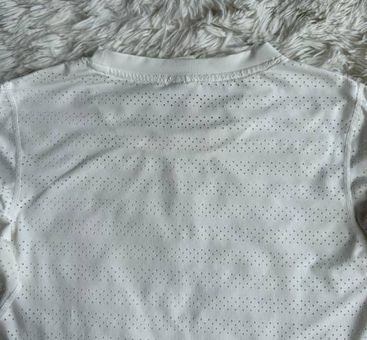 Zyia Active Chill Perforated Long Sleeve Top White Size M