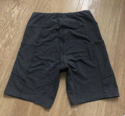 Pact Organic Cotton Gray Biker Shorts