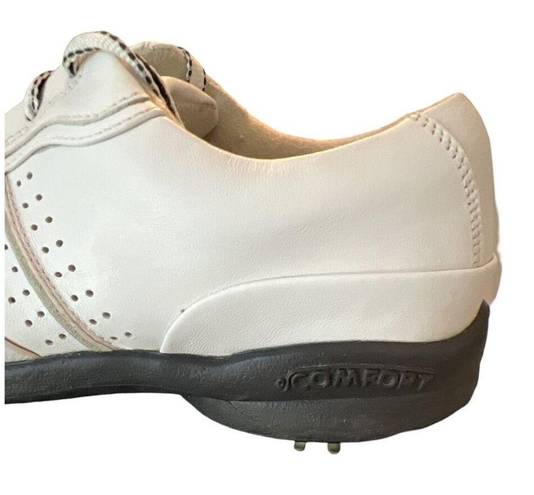 FootJoy  Golf Shoes Womens 8 White Lace Up Rubber Spike Comfort