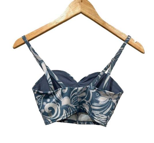 Free People Movement NEW  Double Take Novelty Floral Print Crop Top Bra Large