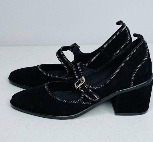 Kelsi Dagger  Brooklyn Elm Mary Jane Heels size 9.5 Black suede New