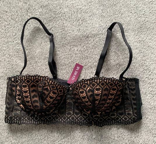 Adore Me Brand New Corset Bra Black Size 36 B - $15 (62% Off