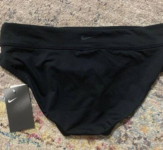 Nike New.  black full cut bikini bottoms.