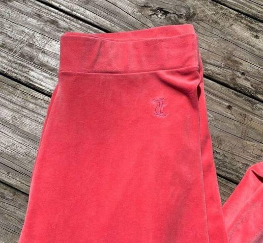 Juicy Couture  Velour Red High Waisted Leggings Sweatpants