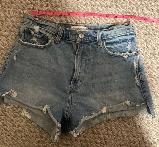 Abercrombie & Fitch  Curve Love High Rise Jean Shorts- Size 8 (29)