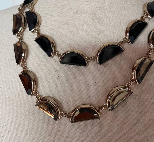 Coldwater Creek Double Crescent Necklace 