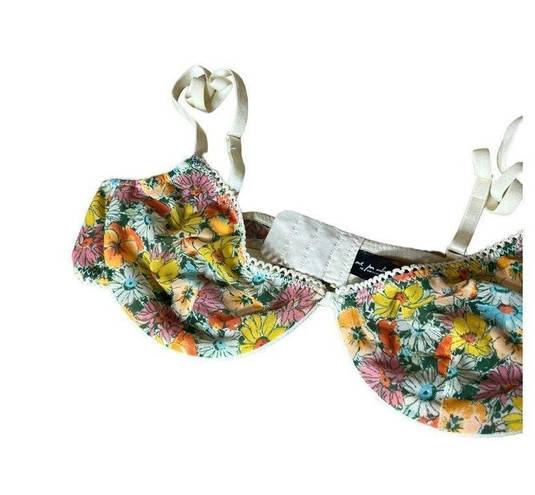 Out From Under  Floral Print Bra Size 32B