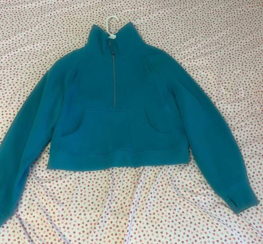 Lululemon teal scuba half zip