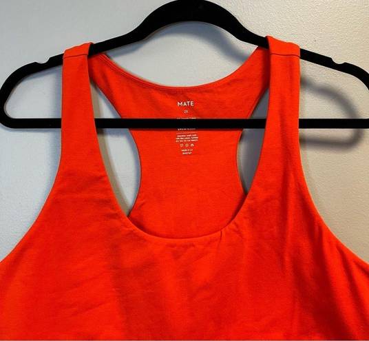 Mate the Label  Sports Bra Cherry Red Organic Stretch Sports Bra Sz 2X NWT