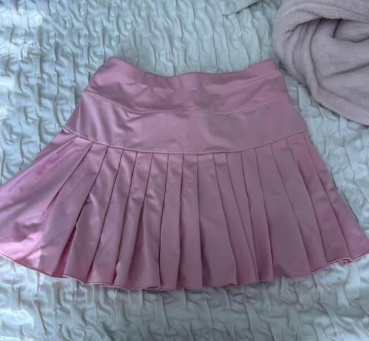 Pink Pleated Skirt