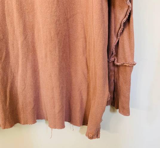 Free People We the Free Pullover Turtleneck Top in Terra Cotta size XS/S