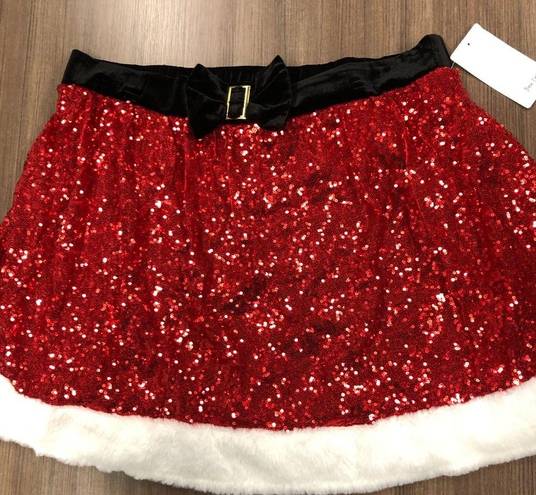 ma*rs - . Clause Santa Red sequin skirt - XXL - Brand new w/tags!